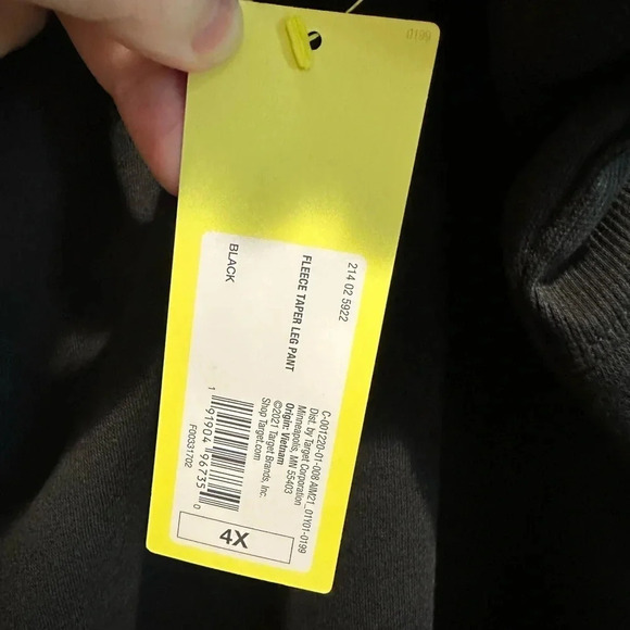 All In Motion Fleece Tapered‎ Leg Pant - Picture 5 of 6